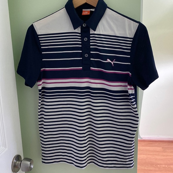 Boys Puma Sport Lifestyle Golf Dry Cell Shirt Sz Large - Picture 1 of 5